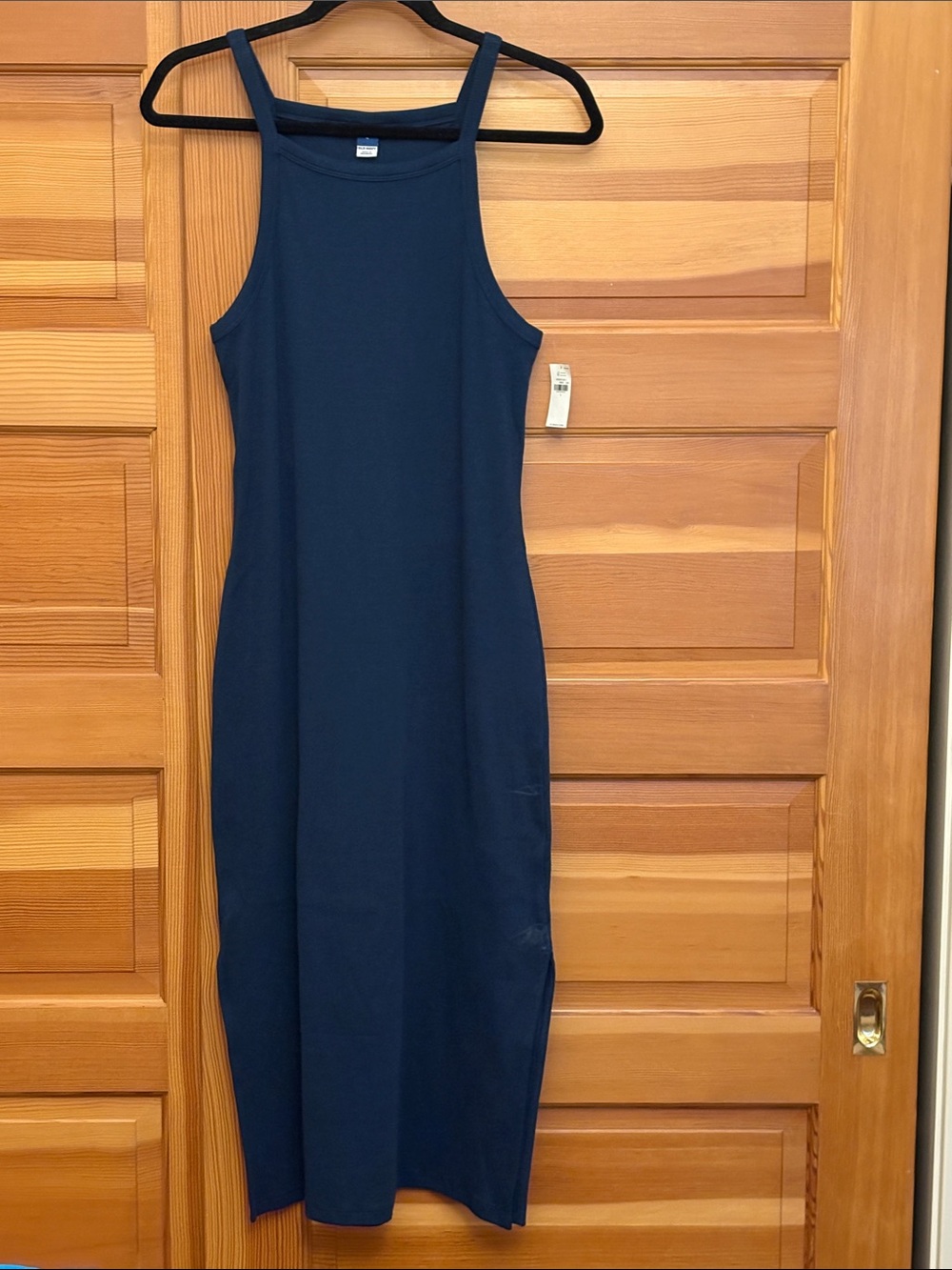 Old Navy Navy Halter Tank Midi Dress